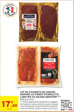Intermarché Express Labeyrie Magret de Canard offre