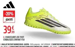 Intersport ADIDAS CHAUSSURES DE FOOT STABILISEES ENFANT F50 offre
