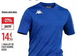 Intersport Kappa maillot de foot homme dovo offre