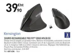 Hyperburo Kensingtion souris rechargeable pro fit ergo my630 eq offre