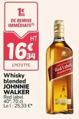 Promocash JOHNNIE WALKER Whisky blended offre