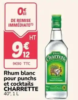 Promocash Charrette Rhum blanc offre