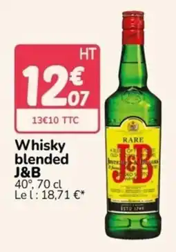 Promocash J&B Whisky blended offre
