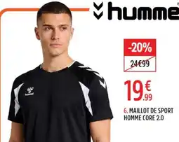 Intersport Hummel maillot de sport homme core 2.0 offre