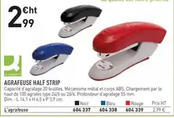 Hyperburo Q-CONNECT AGRAFEUSE HALF STRIP offre