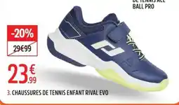 Intersport RIVAL CHAUSSURES DE TENNIS ENFANT EVO offre