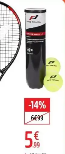 Intersport Pro touch tennis ball offre