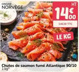 Promocash Chutes de saumon fumé Atlantique offre