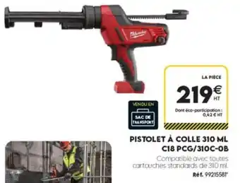 Milwaukee Pistolet à colle 310 ml