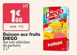 Promocash Diego Boisson aux fruits offre