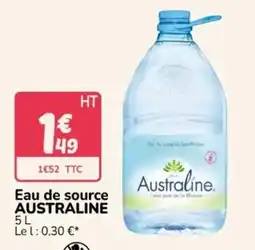 Promocash Australine Eau de source offre