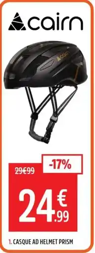 Intersport Cairn casque ad helmet prism offre