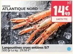 Promocash Langoustines crues entières offre