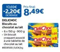 Costco DELICHOC Biscuits au chocolat au lait offre