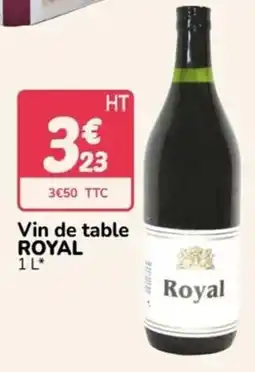 Promocash Royal Vin de table offre