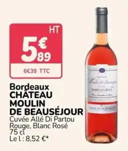 Promocash CHÂTEAU MOULIN DE BEAUSÉJOUR offre