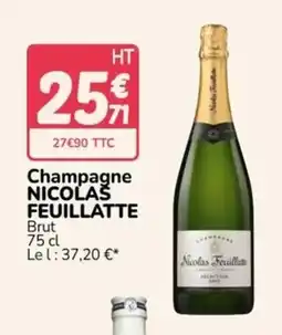 Promocash NICOLAS FEUILLATTE Champagne offre