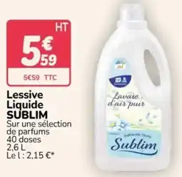Promocash Sublim Lessive Liquide offre