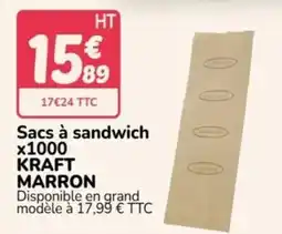 Promocash KRAFT Sacs à sandwich offre