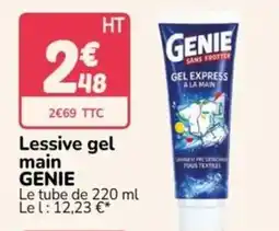 Promocash GENIE Lessive gel main offre