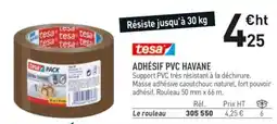 Hyperburo tesa ADHÉSIF PVC HAVANE offre