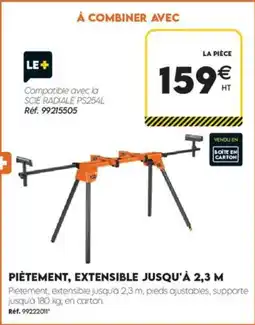 Tout faire matériaux Pietement,extensible jusqu' A 2,3 M offre