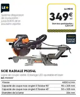 Tout faire matériaux Aeg scie radiale ps254l offre