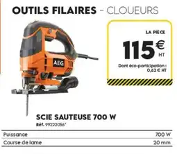 Tout faire matériaux AEG SCIE SAUTEUSE 700 W offre