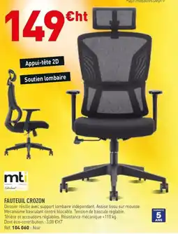 Hyperburo mti FAUTEUIL CROZON offre