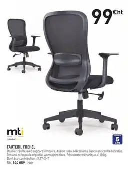 Hyperburo Mti fauteuil frehel offre