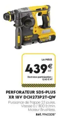 Tout faire matériaux DEWALT PERFORATEUR SDS-PLUS offre