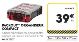 Tout faire matériaux PACKOUT ORGANISEUR COMPACT offre