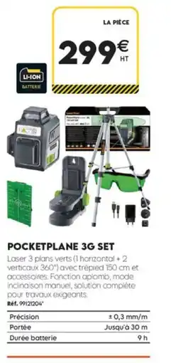 Tout faire matériaux Pocketplan 3G set offre