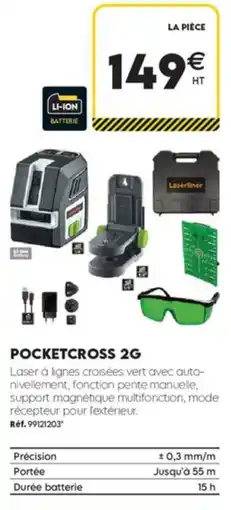 Tout faire matériaux Pocketcross 2G offre