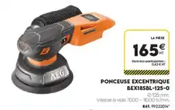 Tout faire matériaux AEG Ponceuse excentrique offre