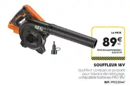 Tout faire matériaux AEG SOUFFLEUR 18V offre