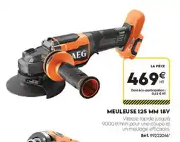 Tout faire matériaux AEG MEULEUSE 125 MM 18V offre