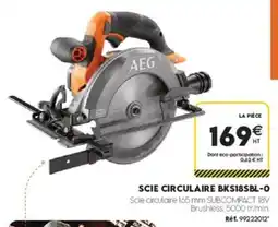 Tout faire matériaux AEG SCIE CIRCULAIRE offre