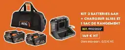 Tout faire matériaux AEG KIT 2 BATTERIES 4AH offre