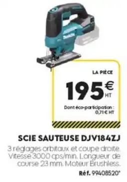 Tout faire matériaux Makita SCIE SAUTEUSE DJV184ZJ offre