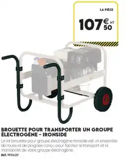 Tout faire matériaux Ironside brouette pour transporter un groupe électrogène offre