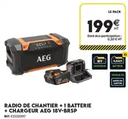 Tout faire matériaux AEG RADIO DE CHANTIER offre