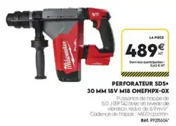 Tout faire matériaux Milwaukee PERFORATEUR SDS+ 30 MM 18V M18 ONEFHPX-OX offre