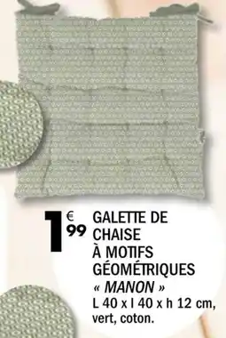 La Foir'Fouille Manon galette de chaise a motifs geometriques offre