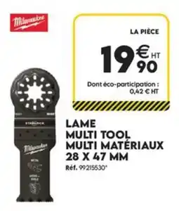 Tout faire matériaux Milwaukee LAME MULTI TOOL offre