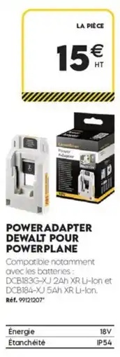 Tout faire matériaux Laserliner Power Adapter dewalt pour powerplane offre