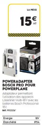 Tout faire matériaux Bosch poweradapter pro pour powerplane offre