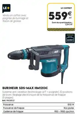 Tout faire matériaux Makita burineur sds-max hm1213c offre