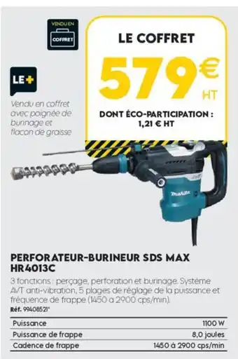 Makita PERFORATEUR-BURINEUR SDS MAX HR4013C