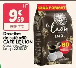 Promocash CAFE LE LION offre